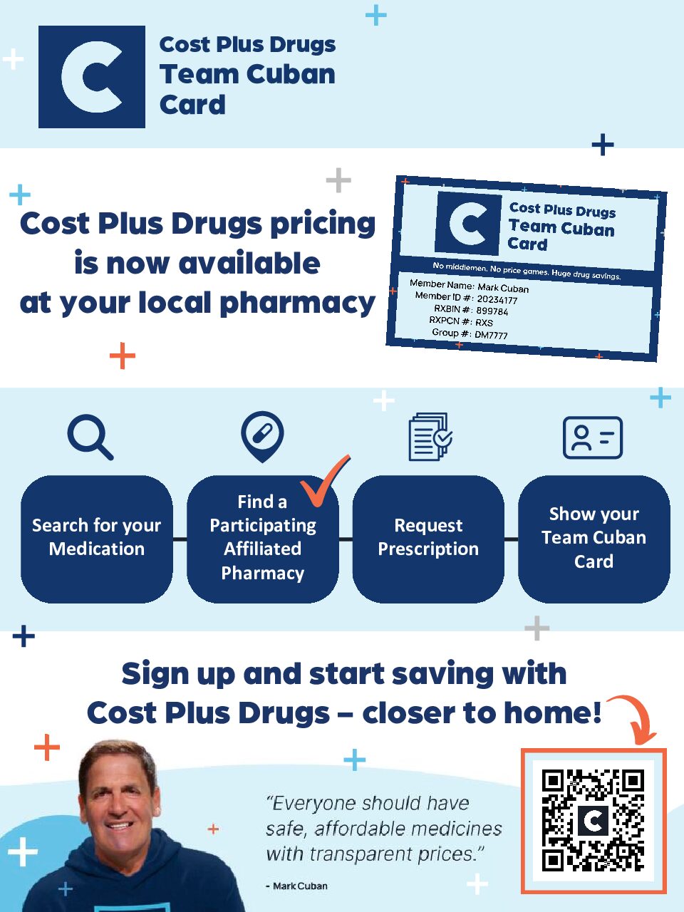 Cost Plus Drugs Team Cuban Card - Lihue Pharmacy Group